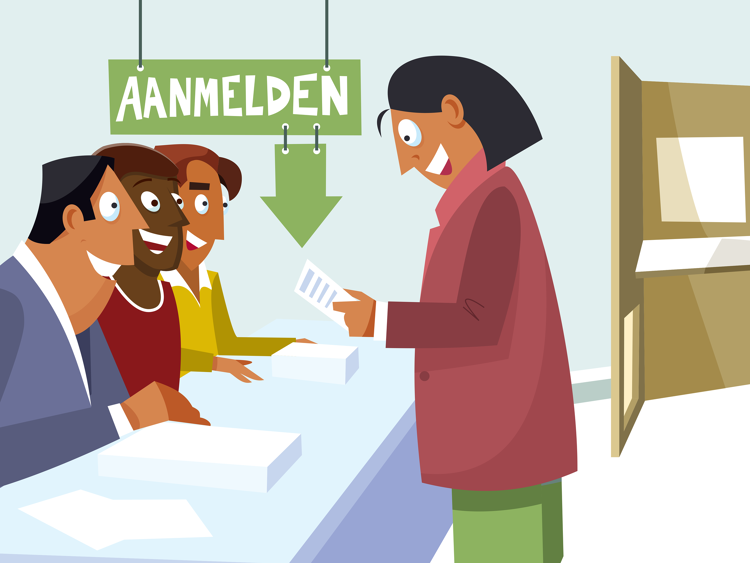 Een stembureau bestaat uit minstens drie leden, van wie er één voorzitter is.