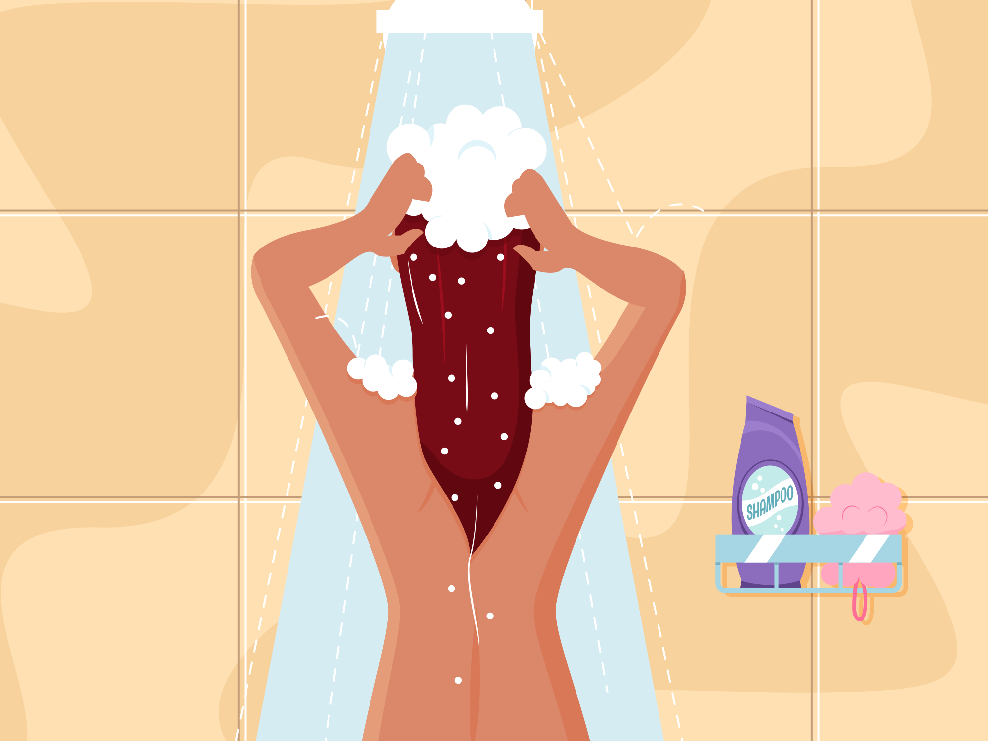 Het woord shampoo is afkomstig van het Hindi-woord champo, dat kneden of masseren betekent.